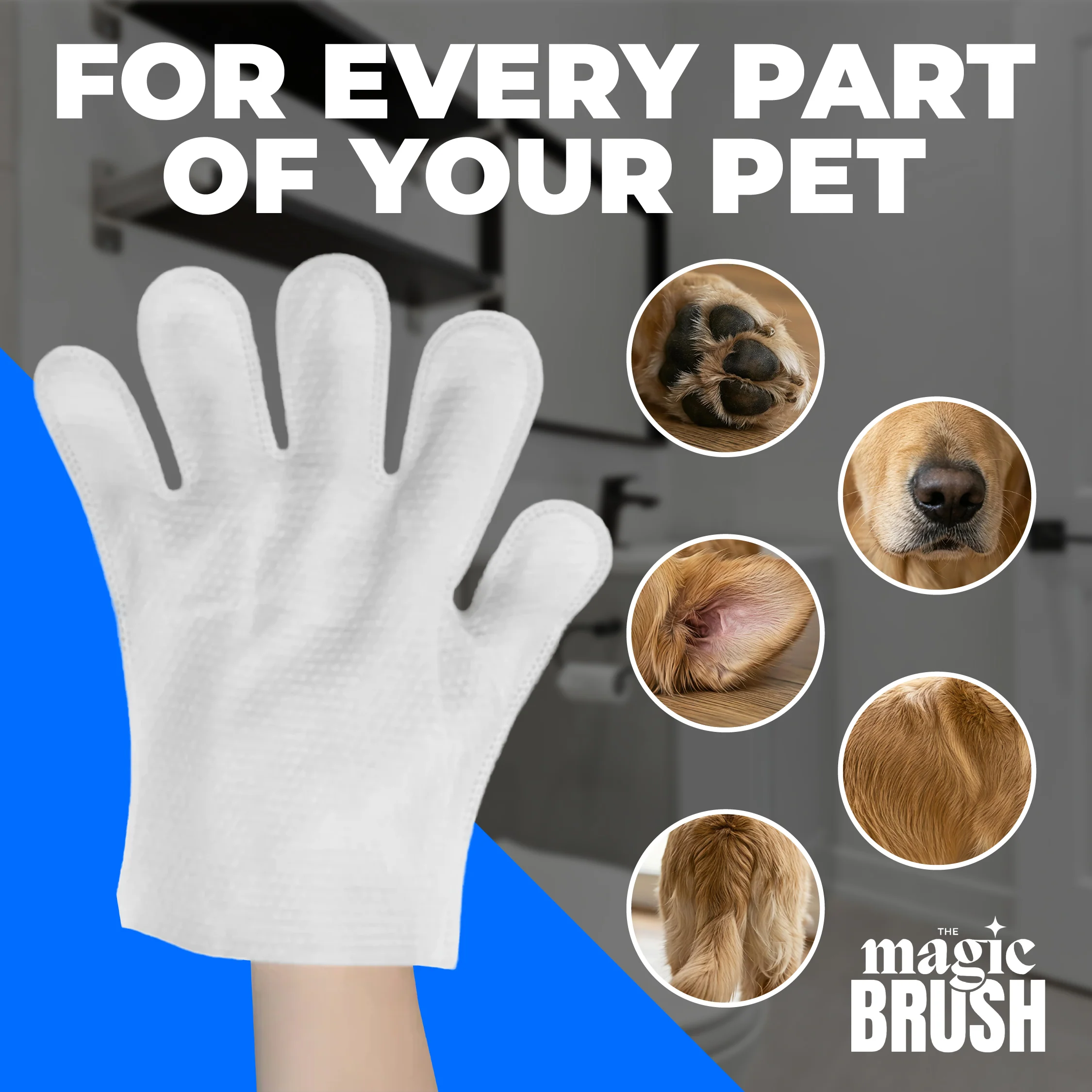 Pet Wiping Gloves (6 Pack) - Image 5